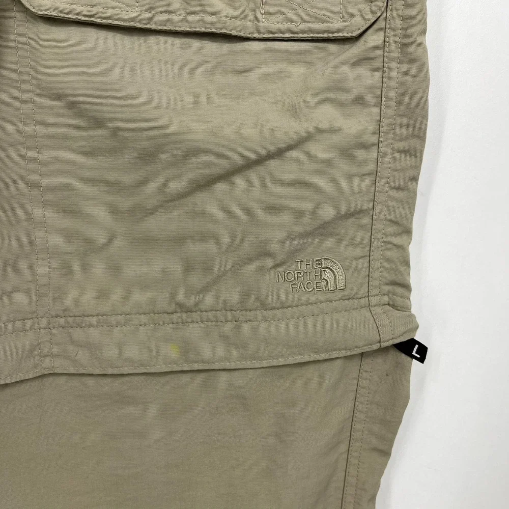 The North Face Cargo Pants Men's L Beige‎ Convertible Zip Hiking Outdoors